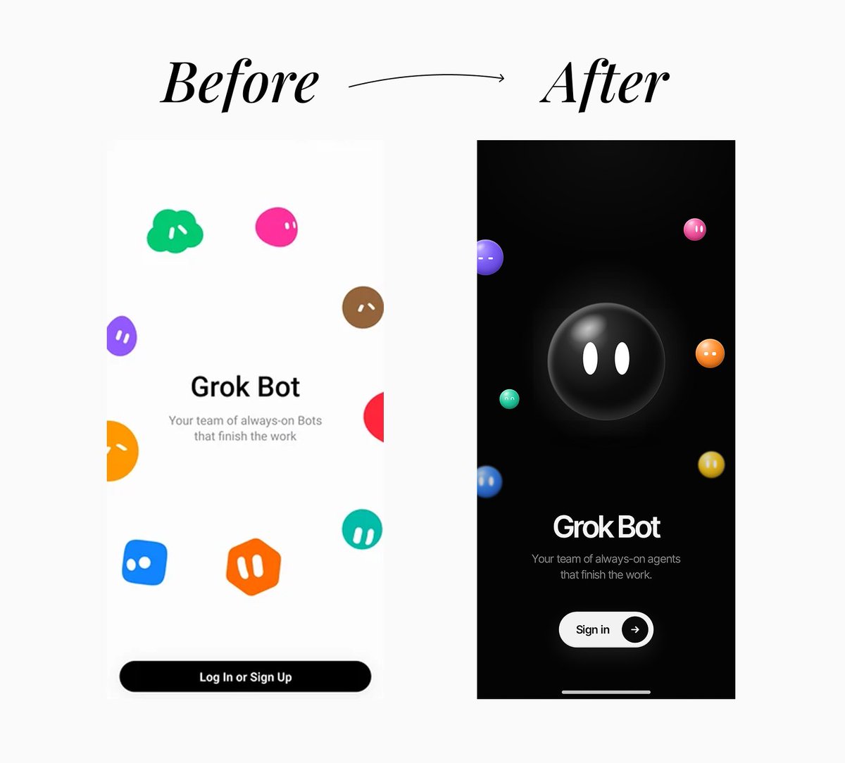 AxionStudio_io's tweet photo. redesigned Grok Bot app ⚡️

thoughts? 👇