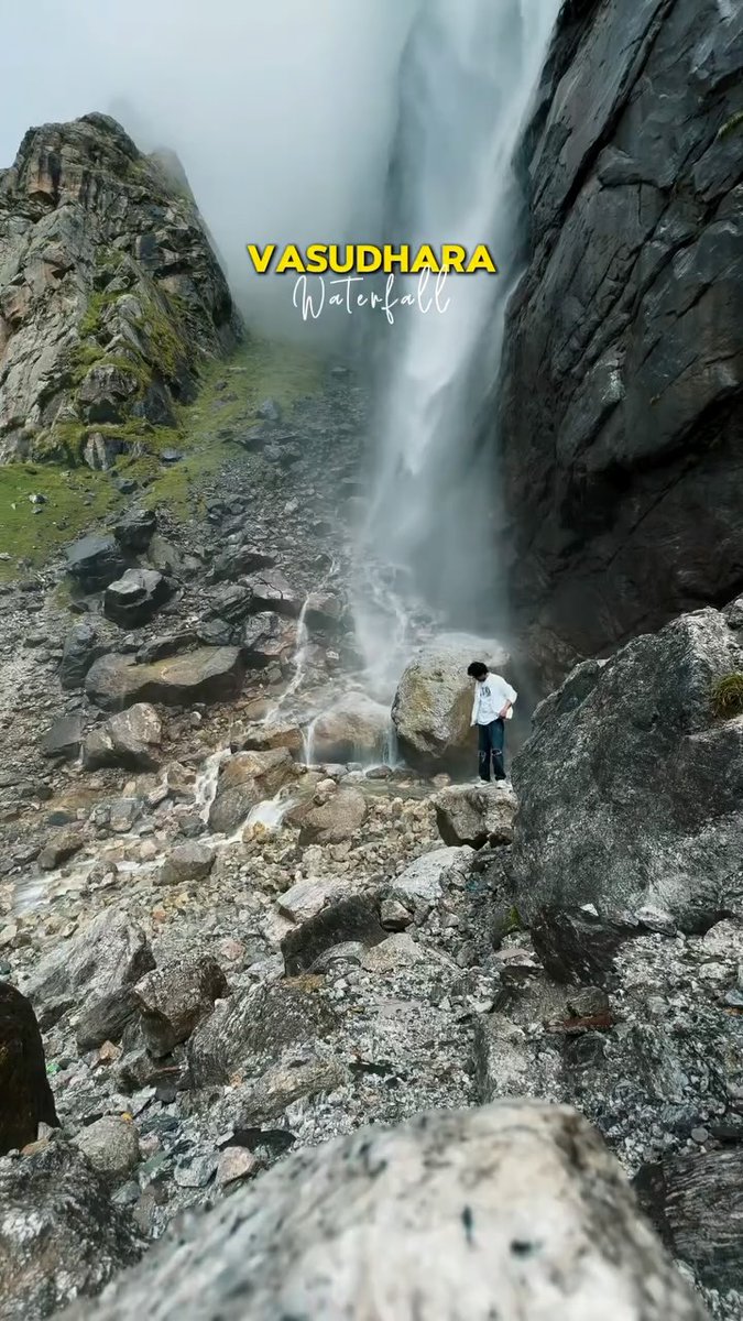 HomemPlis's tweet photo. Vasudhara Waterfall ⛰️

#waterfall #vasudhara #badrinath #manavillage #uttrakhand https://t.co/2RBb1Jnhng