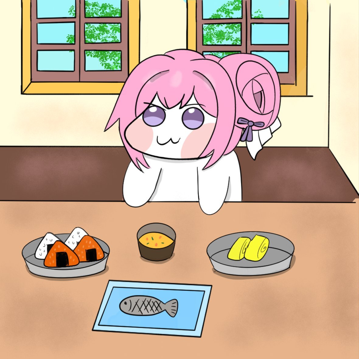 H3HguVGmxTgAAJ7's tweet photo. 自分のイラストを見返していたら、この時の絵、あまりにもお団子がでかすぎる… https://t.co/4SZLynrCZb