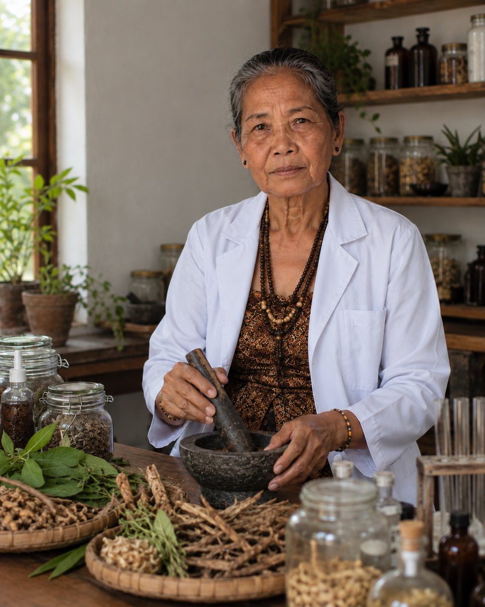 SariWuulandarii's tweet photo. Halo, saya Sari Wulandari 🌿

Saya lahir di Yogyakarta dan kini tinggal di Jakarta. Sejak kecil, saya sudah dekat dengan jamu, rempah-rempah, tanaman, dan resep-resep keluarga yang diwariskan dari generasi ke generasi. https://t.co/pBR52NIB55