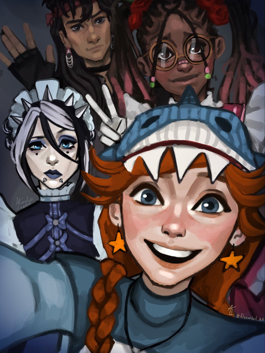 AlexanderL_Art's tweet photo. Just a little celebration drawing! 
#Dbd #Deadbydaylight #Dbddesigncontest https://t.co/3UW3x5cmp8