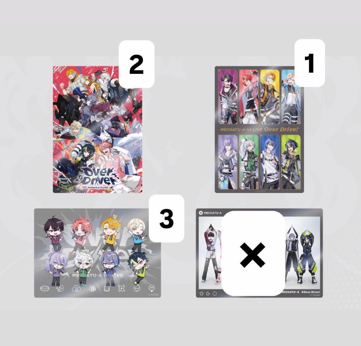 S_R_K_1122's tweet photo. 【買取】にじさんじ MECHATU-A めちゃつえー ライブ グッズ Over Drive! 1st LIVE  OS特典

【譲】画像
【求】特典200円/枚+送料

コンプしたため、買い取り出します

郵送希望
お気軽にお声かけください！ https://t.co/QpT6P4hYVJ
