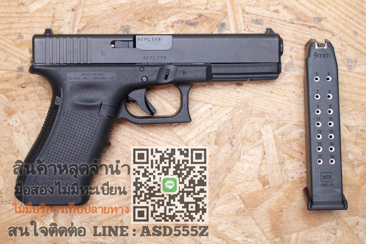 Ironhead1989's tweet photo. GLOCK 17 GEN 4 สภาพ 70%

1 4. 5 0 0 มีลูกแถม

-ตัวเปล่าไม่มีทะเบียน 
-สภาพก่อนเก็บงาน ถ่���ยจากตัวจริง

ID LINE : ADS555Z (ตัวพิมพ์เล็ก) หรือคลิ้ก https://t.co/geov0na9KA

#ปืนเถื่อน #ปืนไม่มีทะเบียน #ปืนมือสอง #ปืนหักลำ #ปืนสวยๆ #ปืนของแท้ #ปืนหลุดจำนำ https://t.co/p0Tt5t83sK