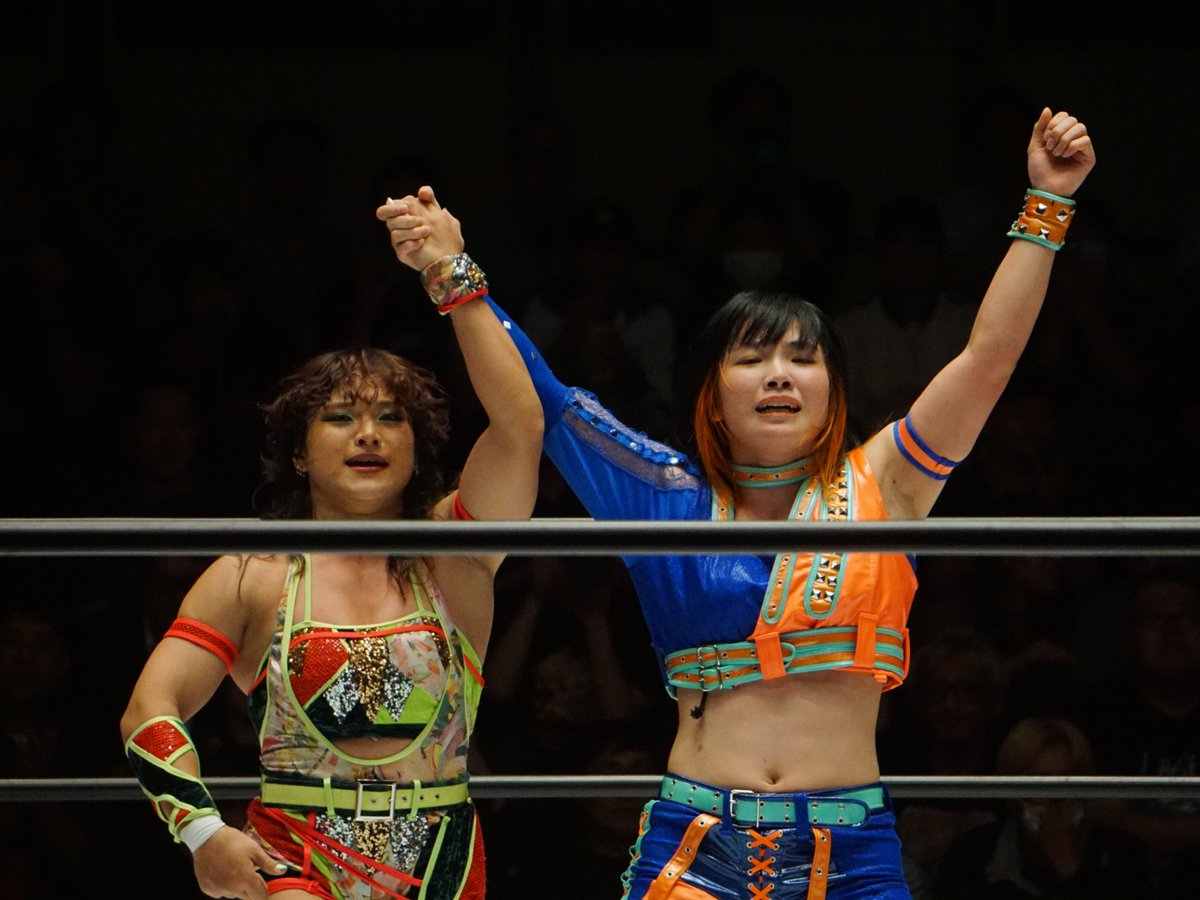 ta96_zacky's tweet photo. #STARDOM
2026.09.29 後楽園ホール

じゃじゃ馬トーナメントで暴れてこい！！
優勝したら奢ってもらえる先輩が増えたぞ🍖🍣🍰
Go！Go！マトイ！

#浜辺纏 https://t.co/sipeYJkslw