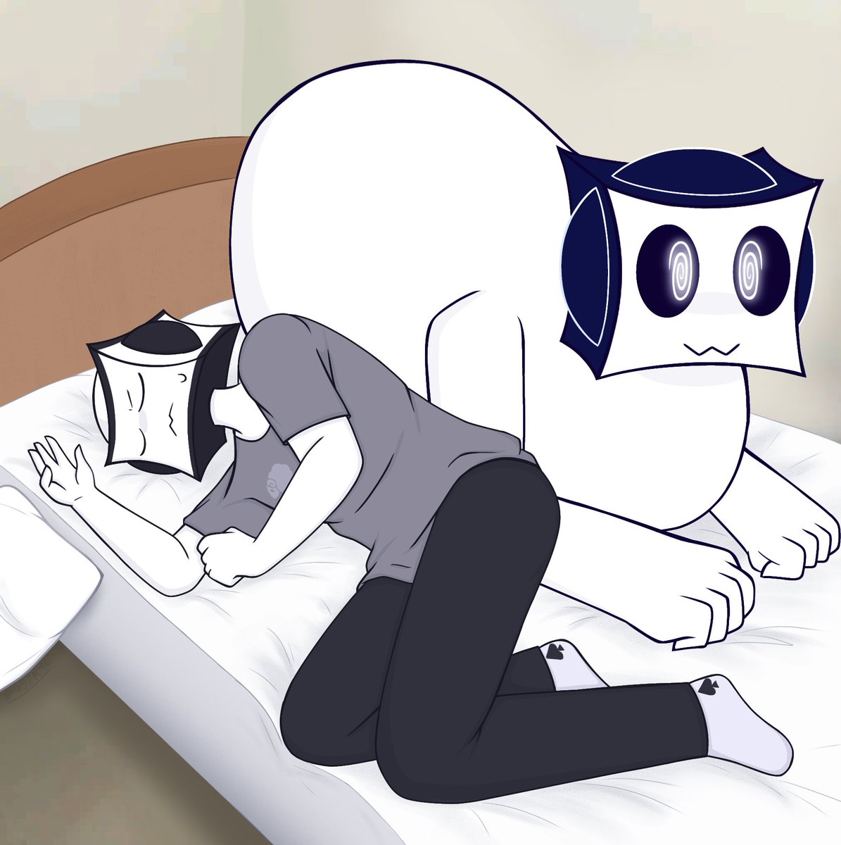 457R4Lx's tweet photo. No grasp on the concept of personal space.

#geometrydash #geometrydashfanart #gd #art #shitpost #elmatoswag https://t.co/Af8bT4sjkE