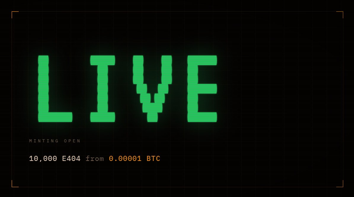 error404ord's tweet photo. mint is open

https://t.co/w8BQ0yRUzk https://t.co/JlWV4ilnqv