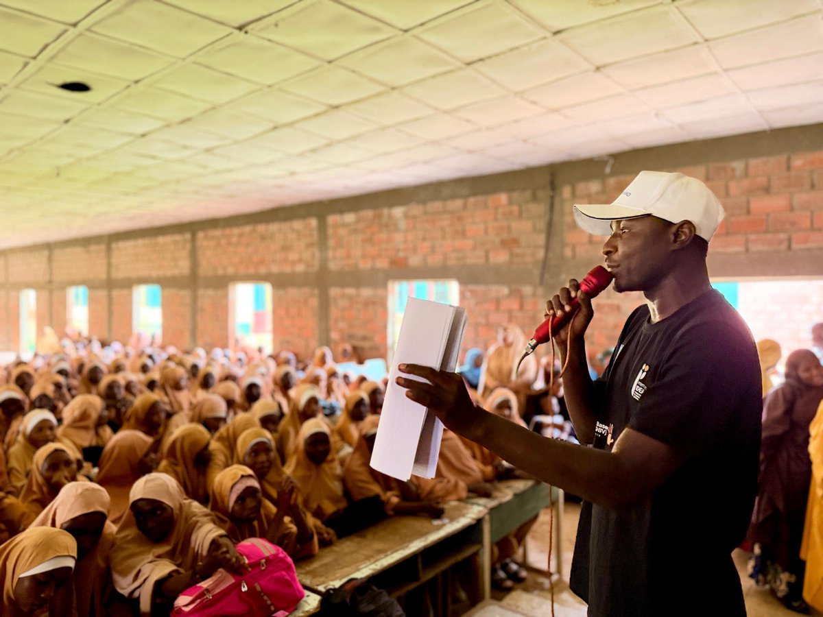 ESGBV_NG's tweet photo. The Kaduna School-Related Gender-Based Violence (SR-GBV) awareness and sensitisation campaign continued at Dr. Ahmad Mohammad Makarfi Government Secondary School, Hayin Banki, and Government Girls Secondary School, Kinkinau, Unguwan Mu’azu.

At both schools, stage plays and ... https://t.co/kqLMzmjR1J