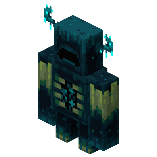 CagilMartin's tweet photo. The very first MCD2 mob renders for the MC Wiki, feat. my favorite Warden and its twisted version https://t.co/sJfCeWu2gz