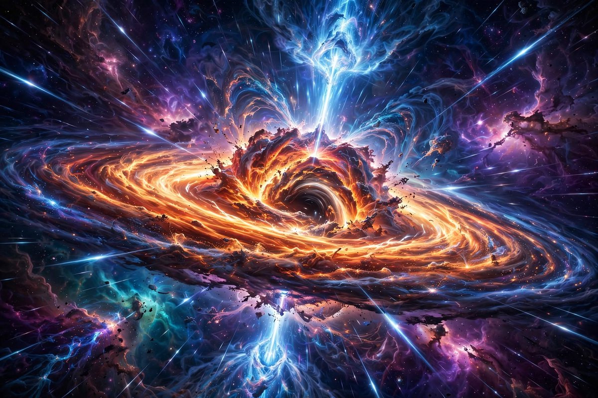SpaceSkiesEarth's tweet photo. 💥 OBJECTS THAT EXIST ONLY FOR SECONDS: Gamma-Ray Bursts https://t.co/HCF28i11S7