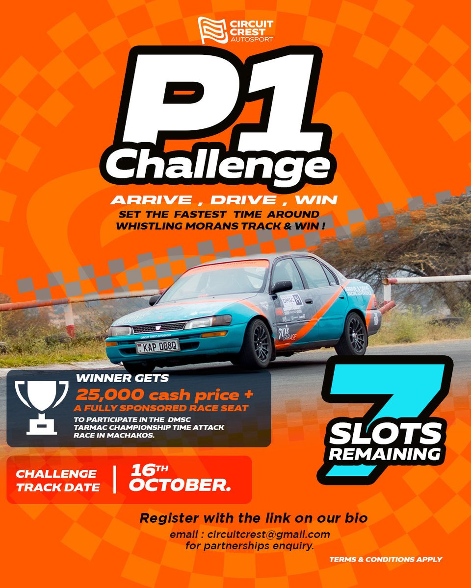 CircuitCrest's tweet photo. Circuit Crest Autosport is giving 10 drivers the chance to battle for the fastest time around Whistling Morans Track, with the winner gets a sponsored race seat in the DMSC CHAMPIONSHIP RACE

📅 16th October | Whistling Morans Track 
Registration Link : 
https://t.co/nKVspzKhus https://t.co/aDiFPicN24