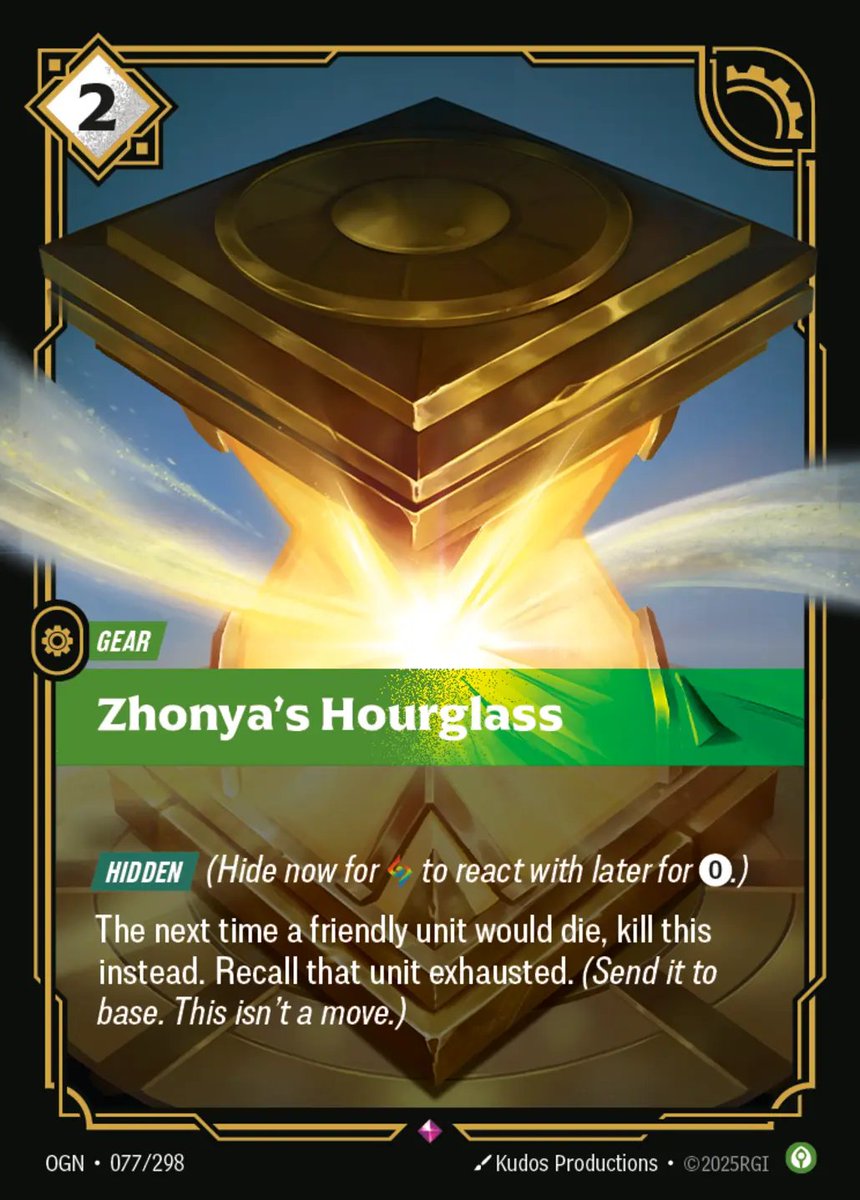 Doowan_'s tweet photo. #Riftbound QOTD: I played Imperial Decree. My enemy's battlefield has a 6[M] unit, a 3[M] unit, and a hidden Zhonyas. I attack with a total of 7[M]. On their Focus, my enemy reveals a hidden Zhonyas. Both players then pass Focus to end the showdown.

Does my enemy get to save one of their units? If so, how? If not, how can I ensure that I kill the 6[M] unit?