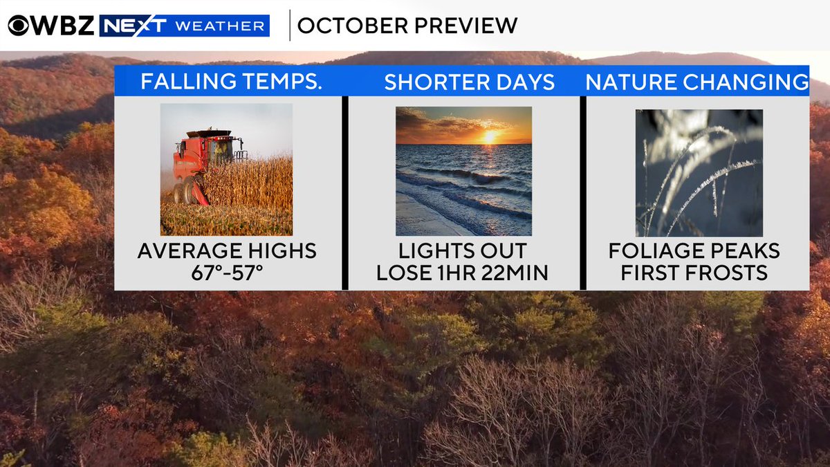 TerryWBZ's tweet photo. Hard to believe it but October arrives tomorrow! https://t.co/CKnsgpHYQJ
