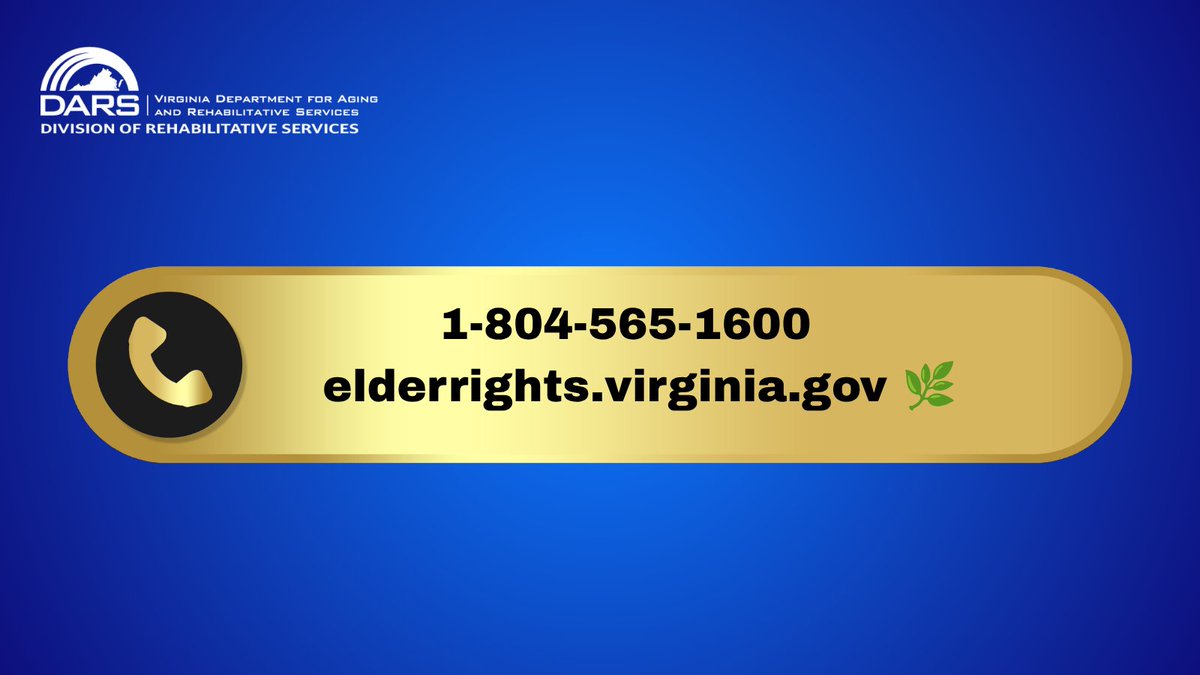 vadars's tweet photo. Every LTC resident has a free, confidential ally: the Long-Term Care Ombudsman. Know your rights. Use your voice. 📞 1-804-565-1600 | https://t.co/X93XLY3aOm 🌿 #LTCOP https://t.co/eRty11tx16