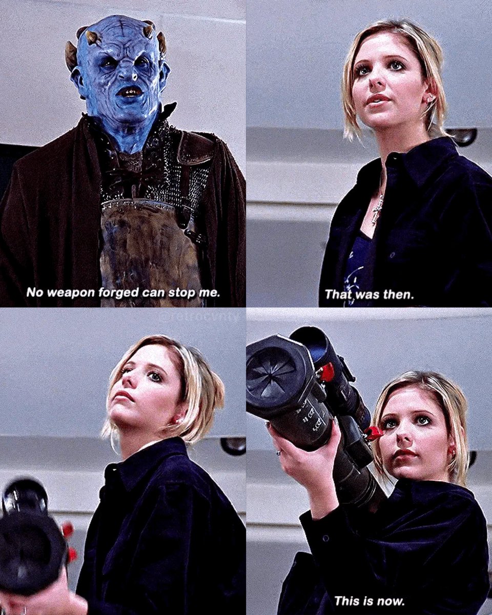 retrocvnty's tweet photo. This will always be one of Buffys most badass moments https://t.co/vEJvQby0Dy