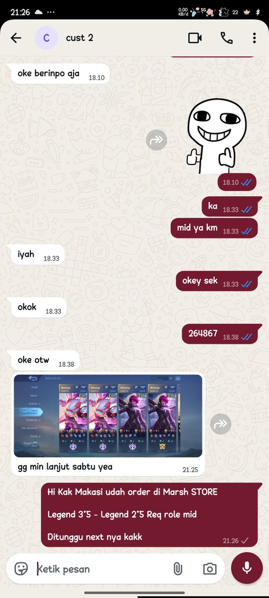marshstorejoki's tweet photo. 5. jokgen 5 star legend cust mid

.t joki ml mabar vip jokgen mro cl
#zonauang #jokiml https://t.co/D1mIt8eSeG
