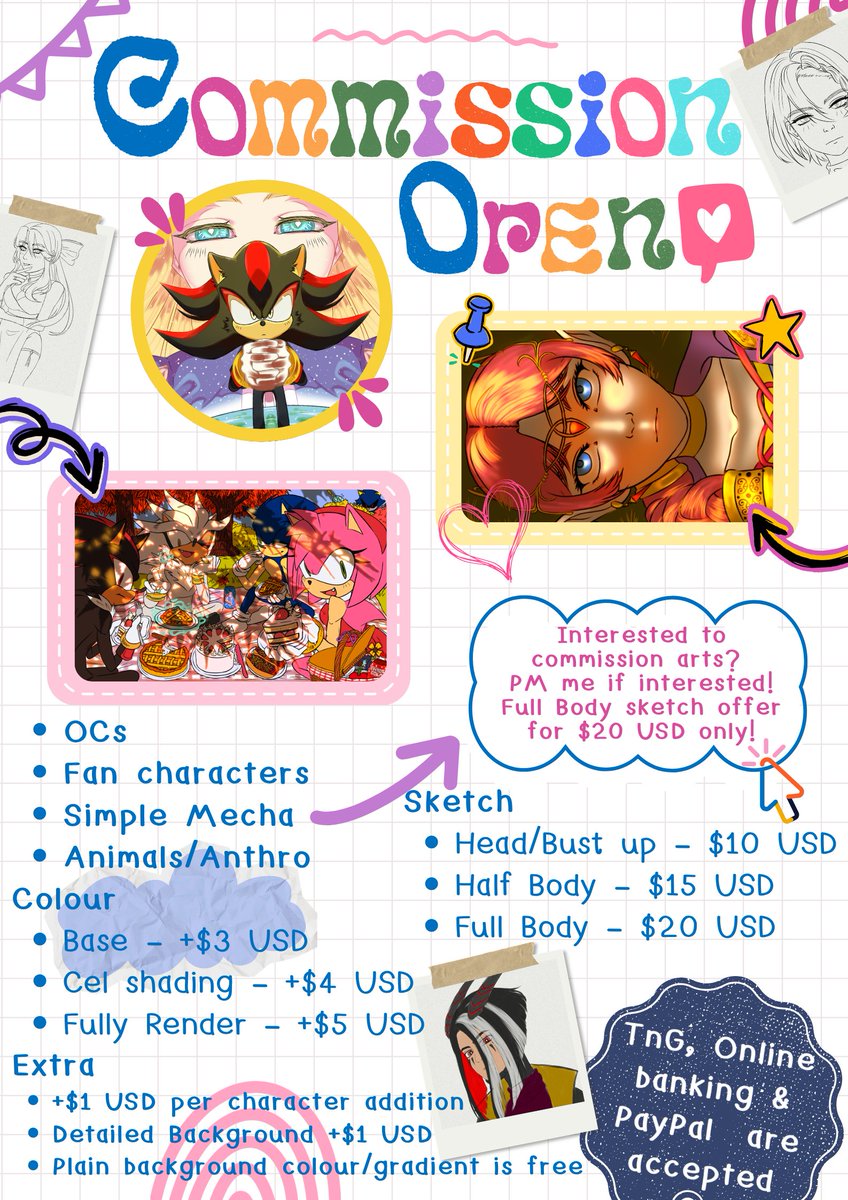 Red_Muntjac's tweet photo. Hello, I opened commission! I'm available for at least 0/5 slots! Feel free to contact me if interested :D ✨

For the part I haven't mentioned in the sheet, contact me for details!

#sonicthehedgehogㅤㅤㅤ 
#silverthehedgehog
#shadowthehedgehog
#amyrose
#merlinathewizardㅤㅤ https://t.co/lZip7PmmCO
