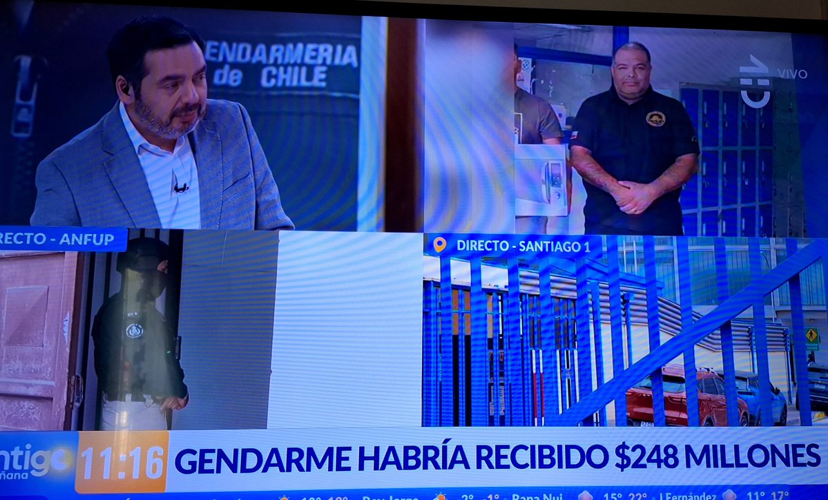 JoviNomas's tweet photo. En el marco de la Operación Apocalipsis detienen a Alex Vega Torres, exdirigente de Gendarmeria por cohecho agravado reiterado, lavado de activos y el crímen a un interno en Santigo 1 el 2018. Lideraba el ingreso de drogas y objetos prohibidos en recintos penitenciarios. https://t.co/YvIq7O1Dfc