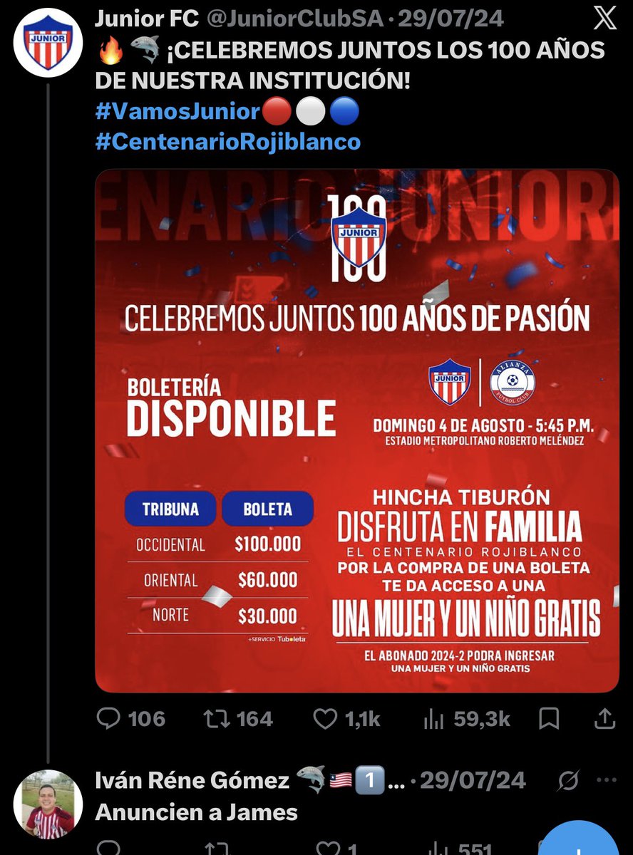 LiniGanan's tweet photo. @ivangomez_14 @AtlNacional1947 Una pregunta, ya te anunciaron a James? o sigues esperando como sucedió con la estrella fugaz jajaja https://t.co/zDmVEC0pC9