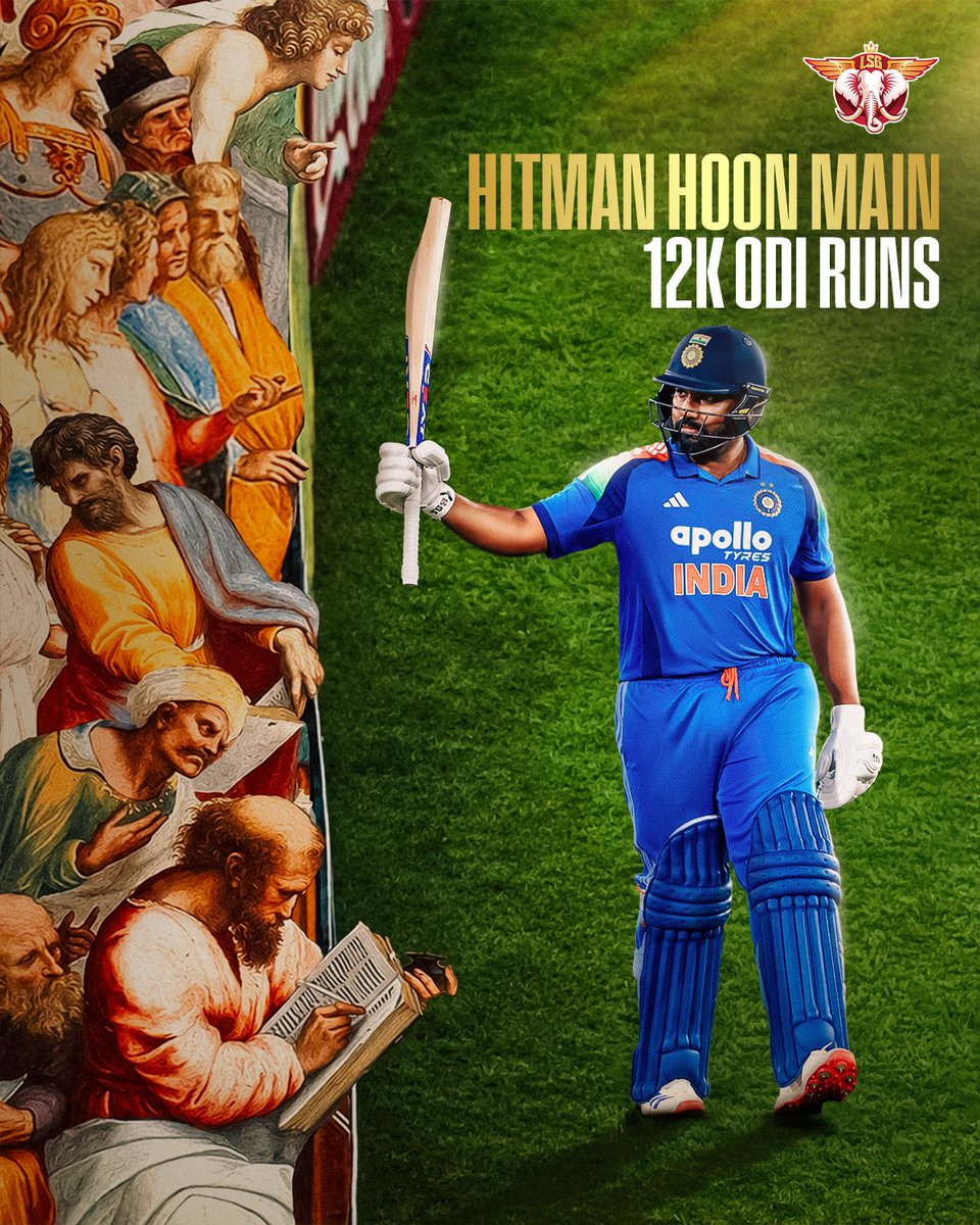 LucknowIPL's tweet photo. The Hitman ODI heritage 🫡 https://t.co/6YUS1PzKye