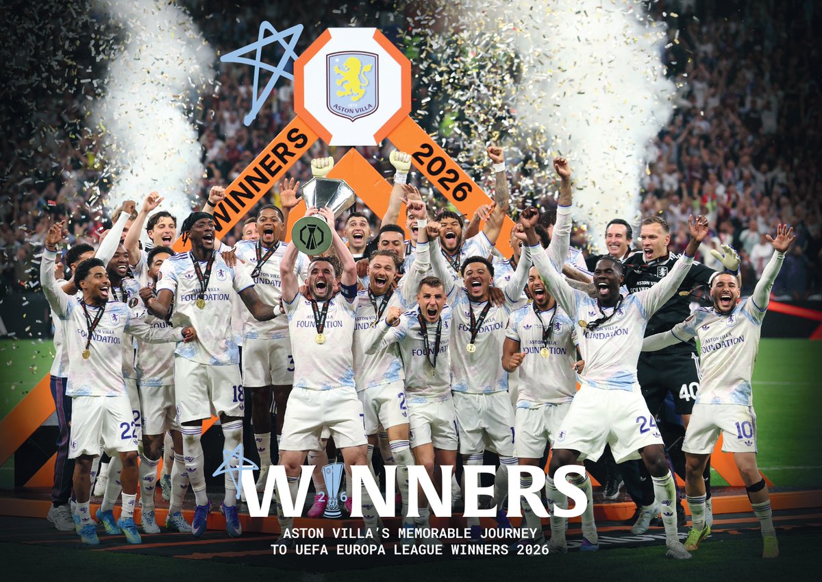 AstonVilla's tweet photo. 𝙀𝙏𝘾𝙃𝙀𝘿 𝙄𝙉𝙏𝙊 𝙃𝙄𝙎𝙏𝙊𝙍𝙔 🏆

The Aston Villa Europa League Winners book - pre-order now and have your name published inside ✍️

All profits will go to @AVFCFoundation 🟣 https://t.co/dIBSZH5rzT