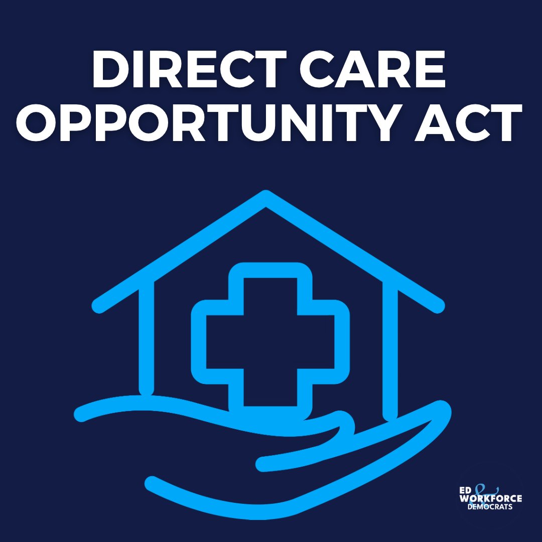 EdWorkforceDems's tweet photo. Direct care workers show up for our families every day.

@BobbyScott, @Rep_Grijalva &amp; @RepSusieLee are reintroducing the Direct CARE Opportunity Act to invest in training and create more opportunities for the workers who care for our nation.
https://t.co/ToMNYITh04 https://t.co/V4Mm451DCE