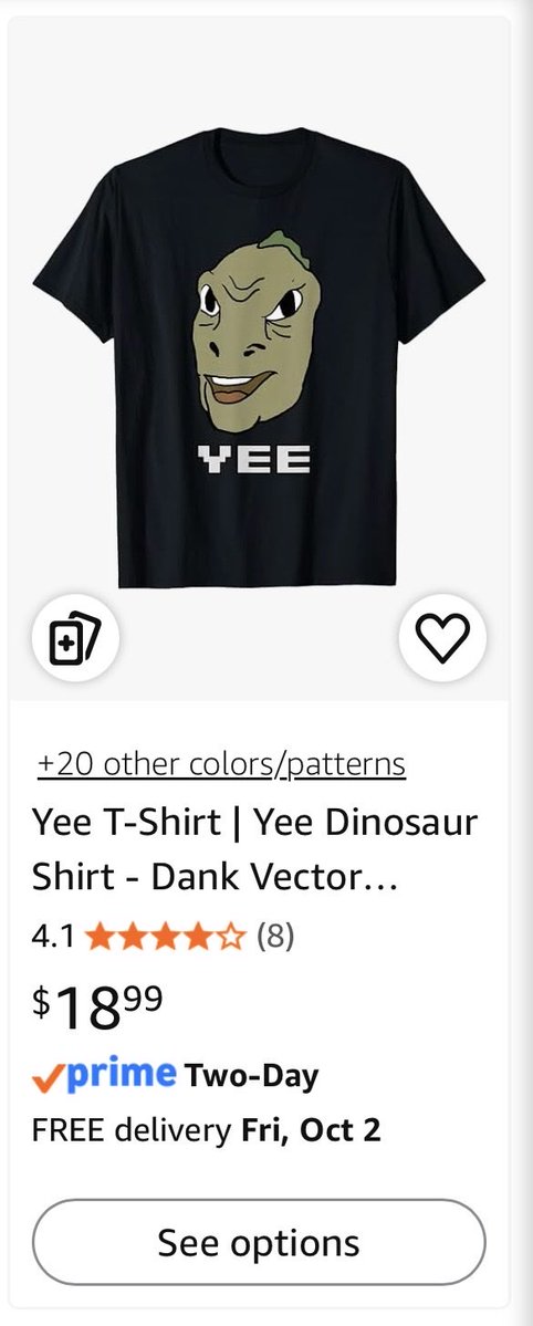 Yeetarded420's tweet photo. We got ethereum:0x9ac9468e7e3e1d194080827226b45d0b892c77fd T-shirts with 2 day delivery on Amazon prime before GTA6🥀🦖 https://t.co/m9hdmwlnFV