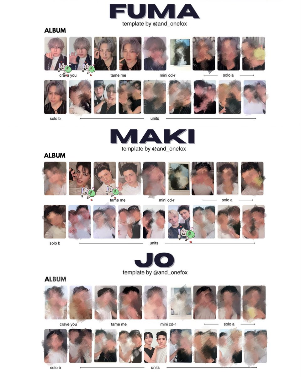 jojo_pappap's tweet photo. &amp;TEAM Mark on Me ケミ トレカ 同種 異種 交換

【譲】 EJ K YUMA HARUA TAKI MAKI

【求】 JO FUMA MAKI(画像2枚目モザイクなし)

アニメイトラキドロは K→JO
　        
郵送希望です📮
宜しくお願いします🙇🏻‍♀️⸒⸒

#andTEAM交換
#andTEAM_交換 https://t.co/cvylkcThhk