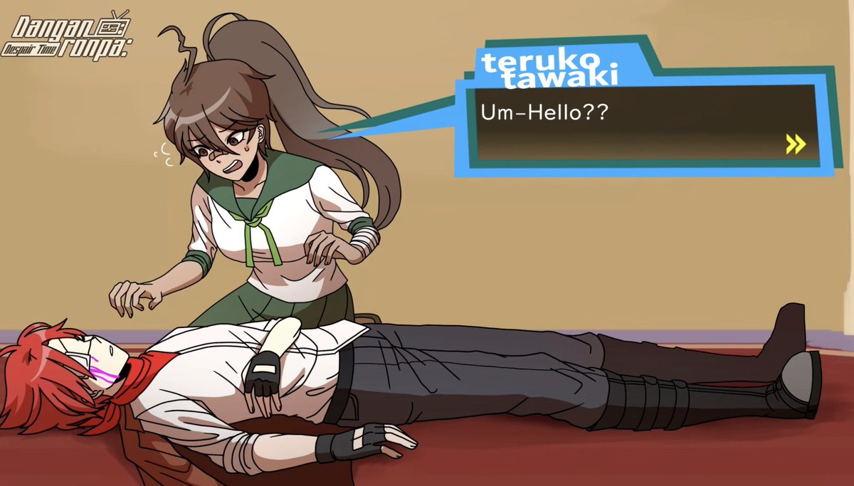 DailyXanruko's tweet photo. why did he fall? to get her attention?? is he stupid???? https://t.co/cHqD2iX9ov