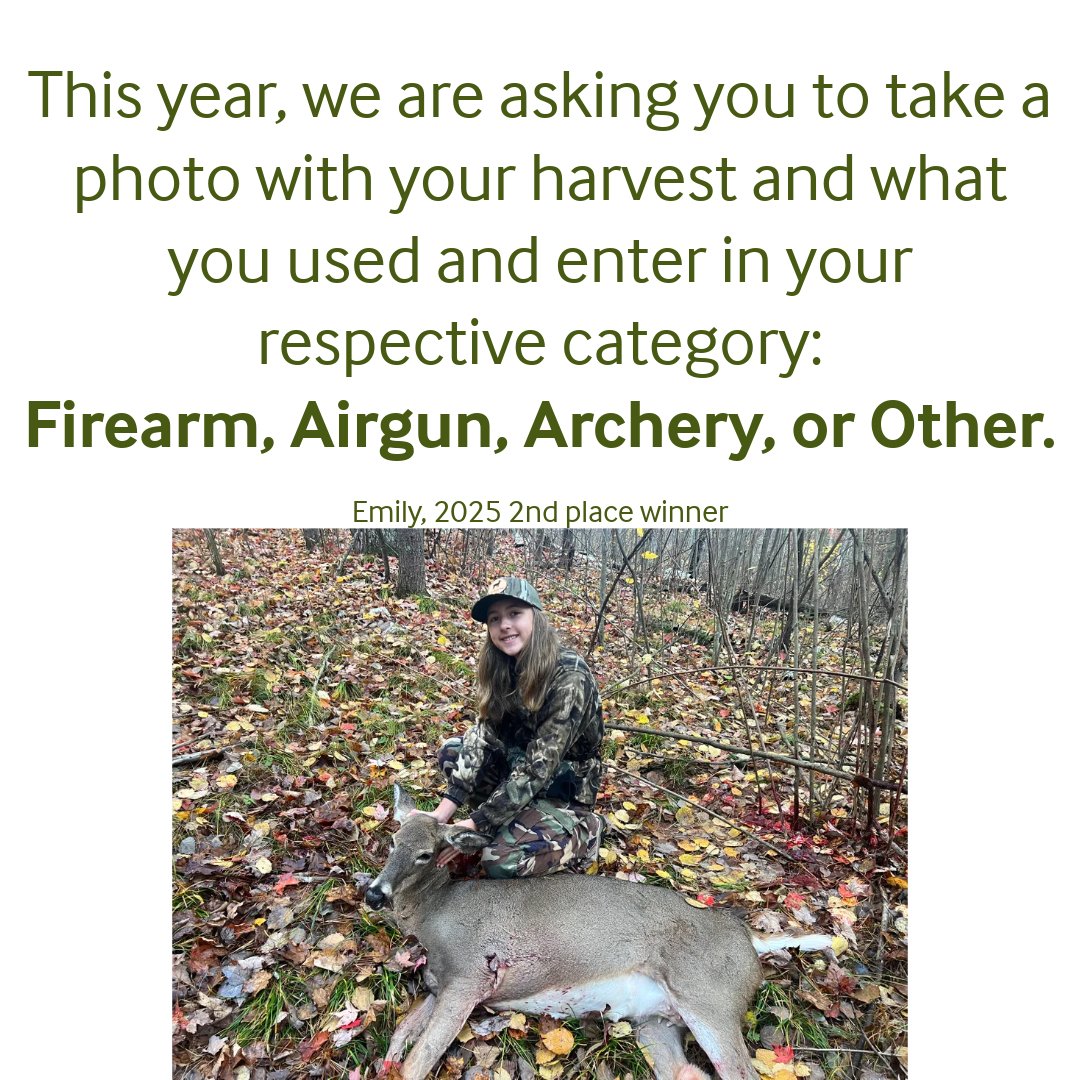 PyramydAIR's tweet photo. Show Us Your Rack is BACK for its 3rd annual run! 🎯 From Sept 30 to Dec 14, submit your best harvest photos for a chance to win 1/3 shopping sprees. Got a rack worth showing off? Enter now at https://t.co/DRDldh5biJ or tag a buddy who needs to enter! 🌲 https://t.co/3ZiNhW4exR