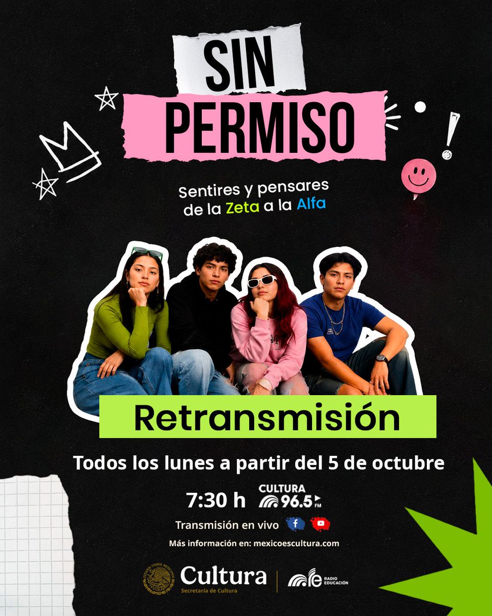 RadioEducacion's tweet photo. 💞 Las formas de vivir el amor y las relaciones están cambiando. ¿Qué buscan hoy las juventudes al momento de vincularse? 👀
🎙️ Platicamos sobre nuevas formas de relacionarse, tanto afectiva como sexualmente. ¡Acompáñanos en #SinPermiso!
📅 5 octubre
⏰ 7:30 h
📻 #Cultura965FM https://t.co/kRUHHb1LlK