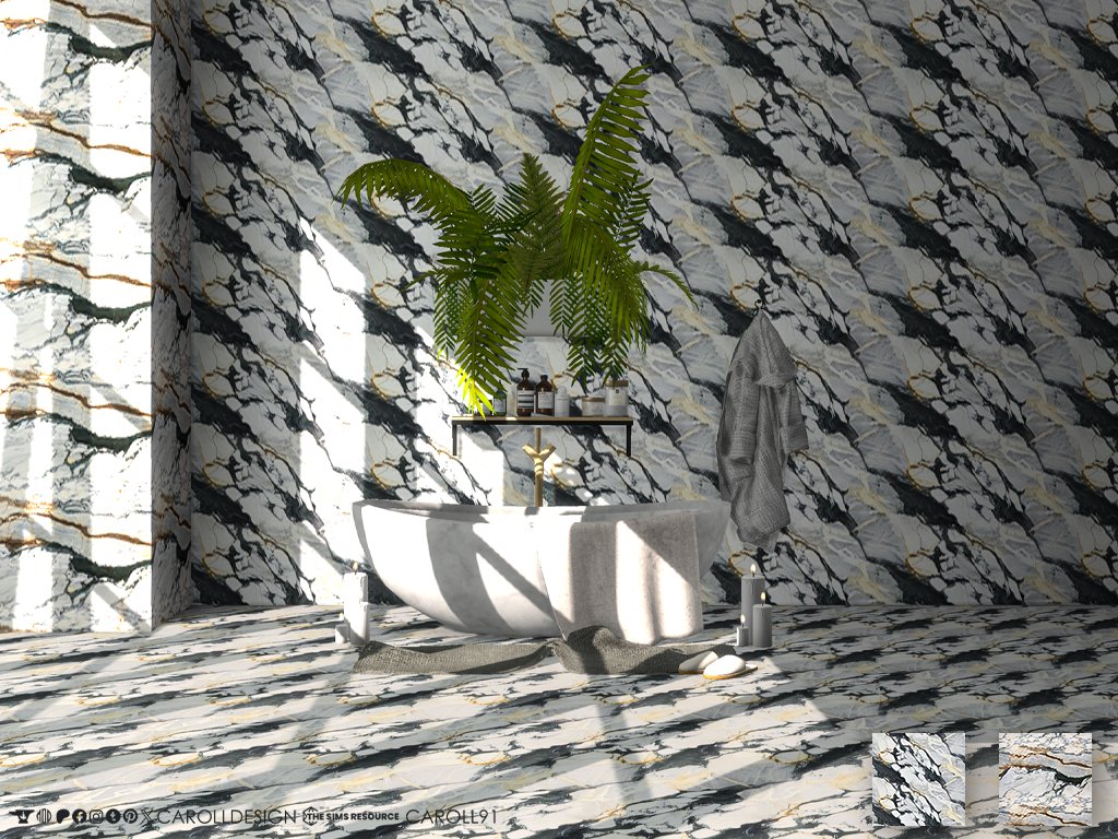 CarollDesign's tweet photo. Marmo Calacatta Build set 🩶

Download it here ⤵️

➡️ Wall: https://t.co/NjZZ5XLcVV
➡️ Floor: https://t.co/ZdVYbp8hQu

#TheSims4 #TheSims #Sims https://t.co/5OR6vfL6AE