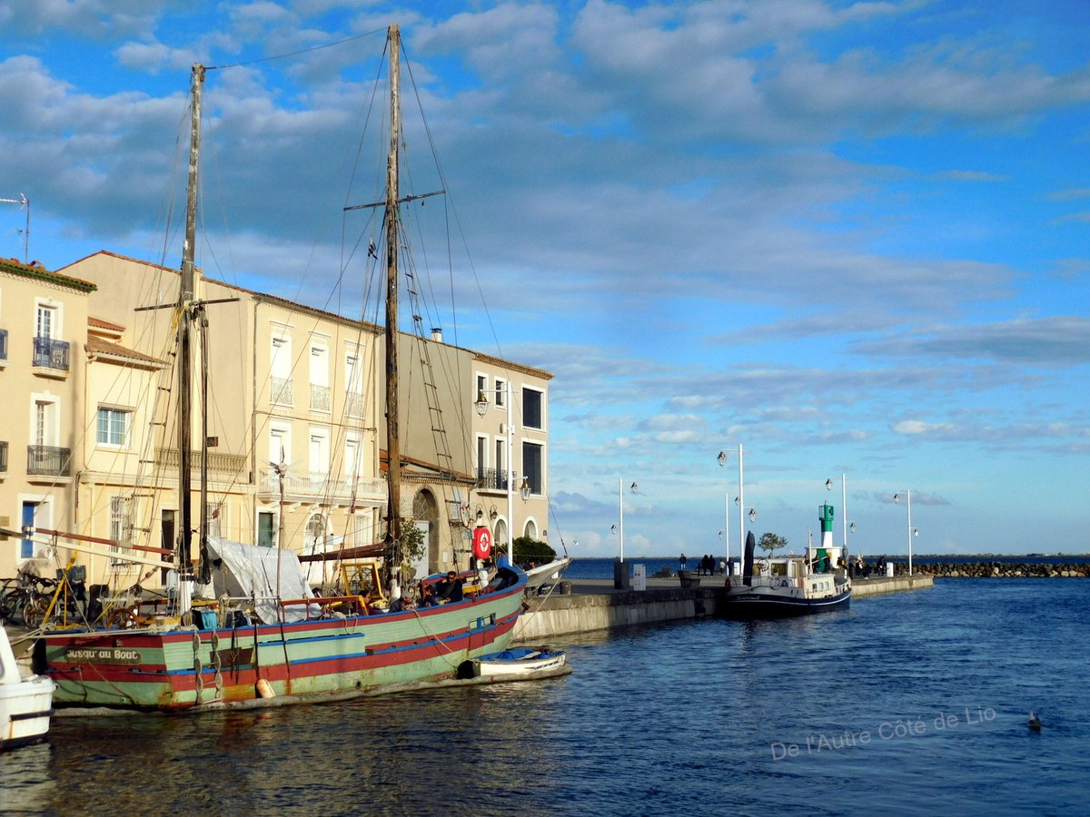 dionathanmendie's tweet photo. "Jusqu'au bout" dans le port de Marseillan https://t.co/7gZnM0i6w1