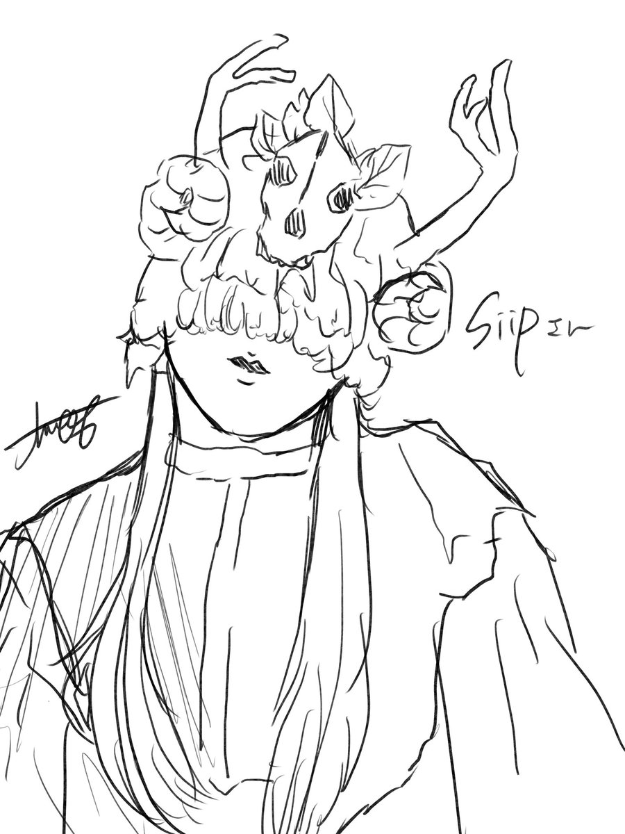 26tsuro26's tweet photo. Siipさん描きたいんだけども、如何せん造形が難しい https://t.co/1uMy9qFFzh