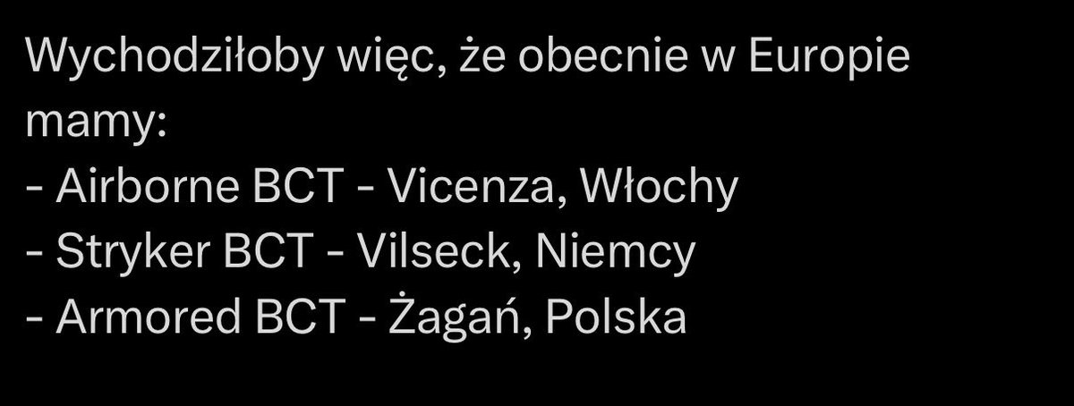 balt_security's tweet photo. @MichalCiesinsk_ Nie ma #ABCT w Żaganiu (to była właśnie ta „druga” brygada - do kwietnia br. 3/1 CD), jest jedynie w Drawsku (1/1 AD) i obecna liczba trzech BCT w Europie jest zgodna z oświadczeniem Podsekretarza Colby’ego. https://t.co/E3p7GjJ2XF