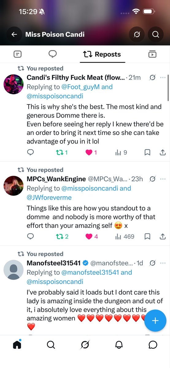 misspoisoncandi's tweet photo. I love my subs, clients and fellow kinksters ❤️ I invest in them they invest in me. ❤️ https://t.co/hhIbMElAjZ