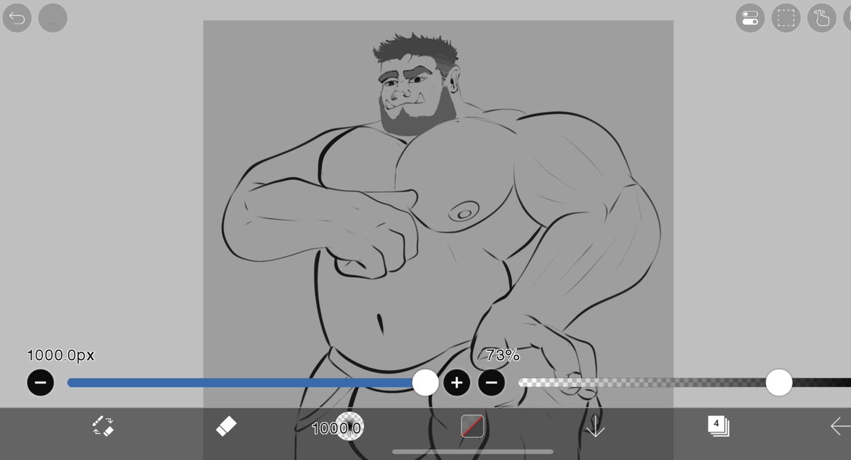 mr_axechest's tweet photo. How do you do your lineart? I would like to know more tips to improve this part of the process. #drawing #nsfw #bara https://t.co/EunQcshBxg