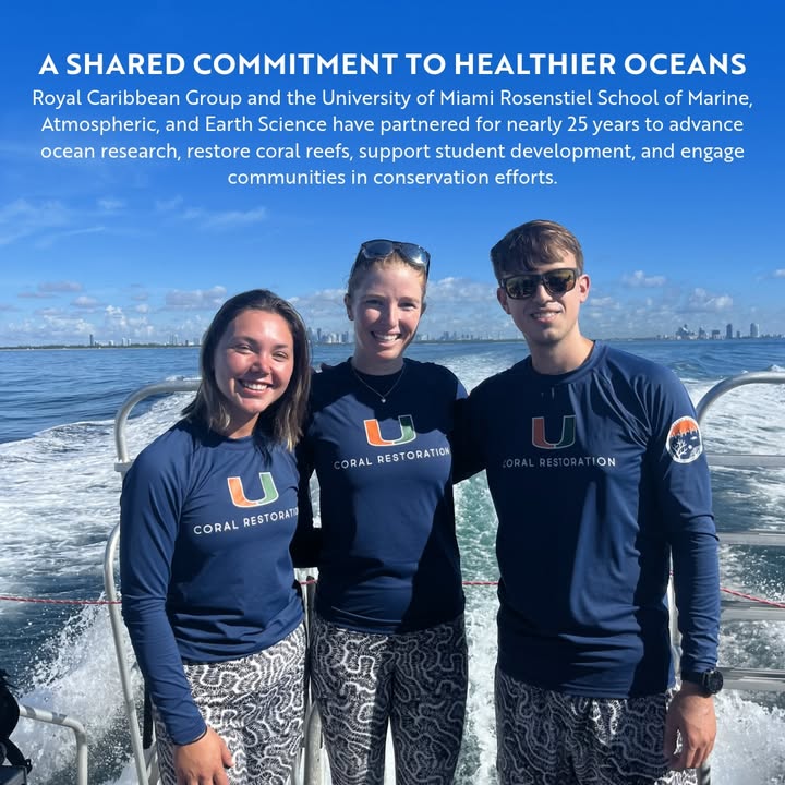 NewsfromRCgroup's tweet photo. Through SEA the Future, we're proud to celebrate 25 years of partnership with the University of Miami Rosenstiel School. Together, we've supported critical ocean research and more than 3,050 coral outplants across South Florida.

Read more: https://t.co/Nr23276zQE https://t.co/dw0d91gPIs