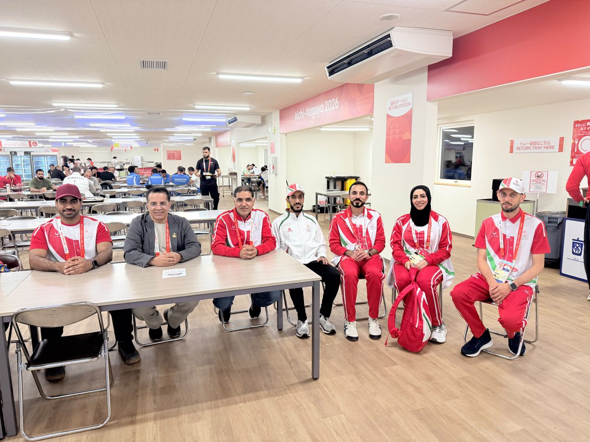 OmanOlympics's tweet photo. 📸| عبدالله بن محمد بامخالف أمين عام #اللجنة_الأولمبية_العُمانية يزور مقر بعثة #سلطنة_عُمان في القرية الرياضية، للاطمئنان على أحوال البعثة ومتابعة مشاركتها في دورة الألعاب الآسيوية الـ20.

#ناغويا2026 | #AichiNagoya2026 https://t.co/ghGuP1D2Zz
