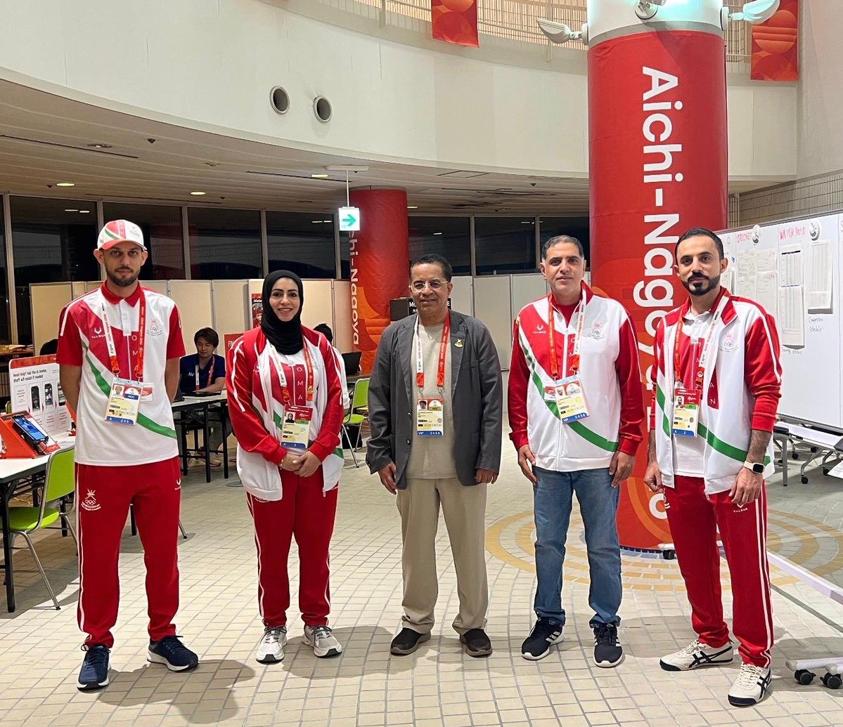 OmanOlympics's tweet photo. 📸| عبدالله بن محمد بامخالف أمين عام #اللجنة_الأولمبية_العُمانية يزور مقر بعثة #سلطنة_عُمان في القرية الرياضية، للاطمئنان على أحوال البعثة ومتابعة مشاركتها في دورة الألعاب الآسيوية الـ20.

#ناغويا2026 | #AichiNagoya2026 https://t.co/ghGuP1D2Zz