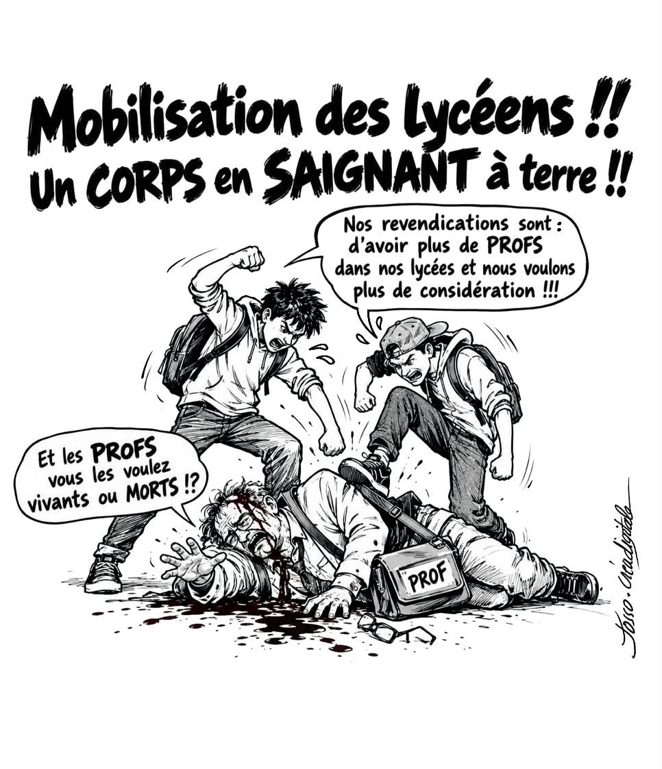 jocelynjosso's tweet photo. 🍁 Creation digitale 🌿 Josso 
👉 #manifestation #humour
👉 #colere #france #professeurs
👉 #rire #profs #lycees
👉 #moblisationdeslyceens https://t.co/UH1pS8IXR0