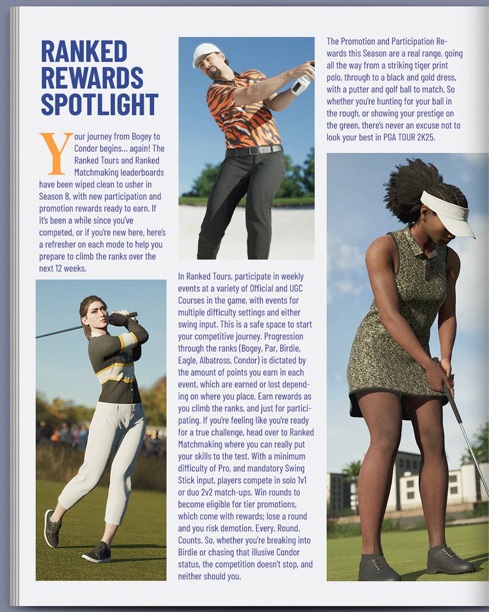PGATOUR2K's tweet photo. ...And there's still more to see in season 8 of #PGATOUR2K25 🤩 https://t.co/ROeF3epThP