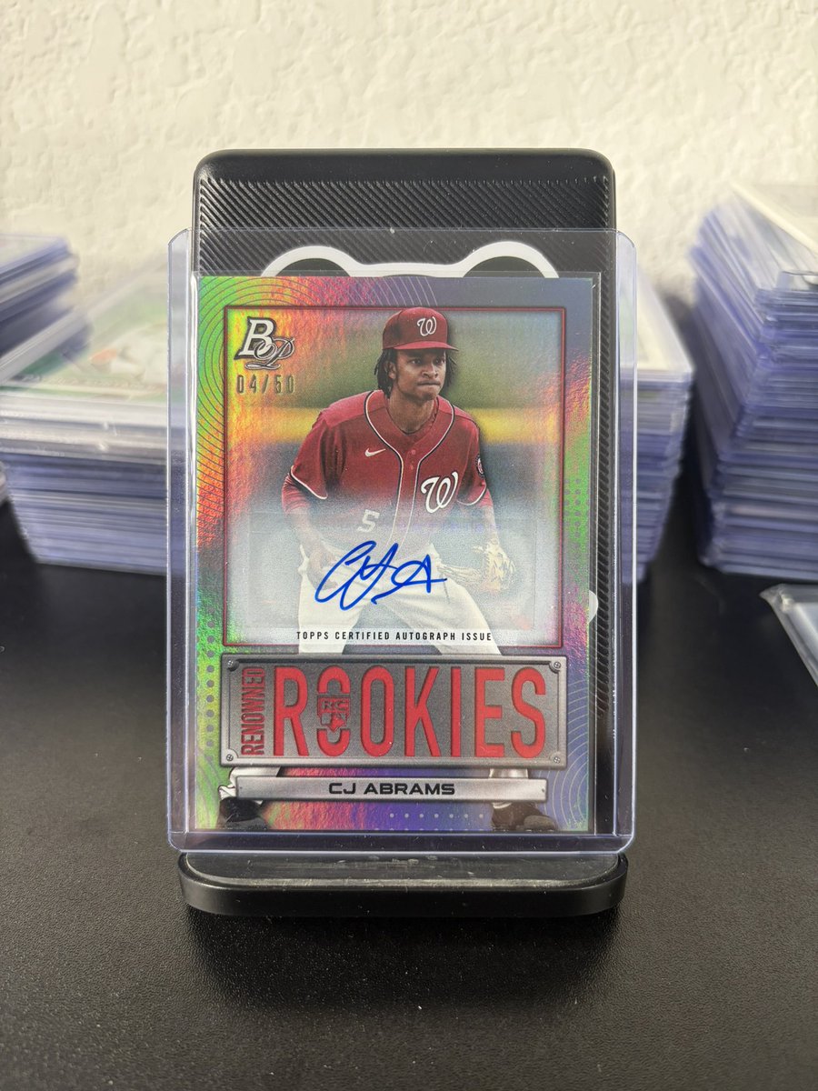 DlmetimeD's tweet photo. ⚾️ Card of the Day 

CJ Abrams RC Auto /50 https://t.co/FQKakb8ZMp