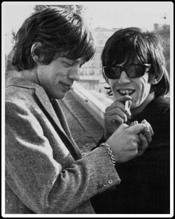 pamdesousa's tweet photo. "But he can't be a man 'cause he doesn't smoke 
 The same cigarettes as me."
  #mickjagger #keithrichards https://t.co/vEBPbFL3MX