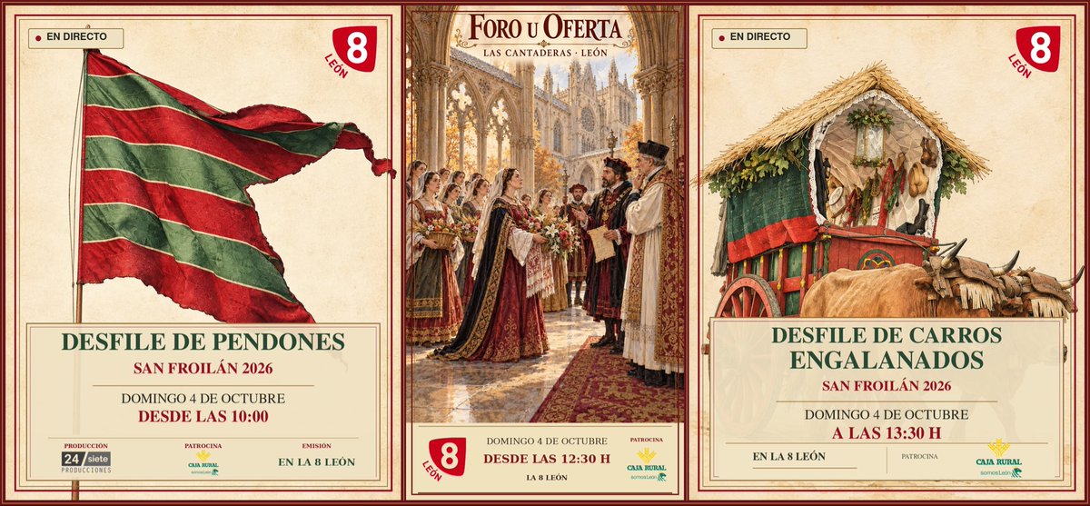 La8Leon's tweet photo. Este fin de semana nos preparamos …
Llega San Froilán !!! 2026 https://t.co/WAsLwQk8aX