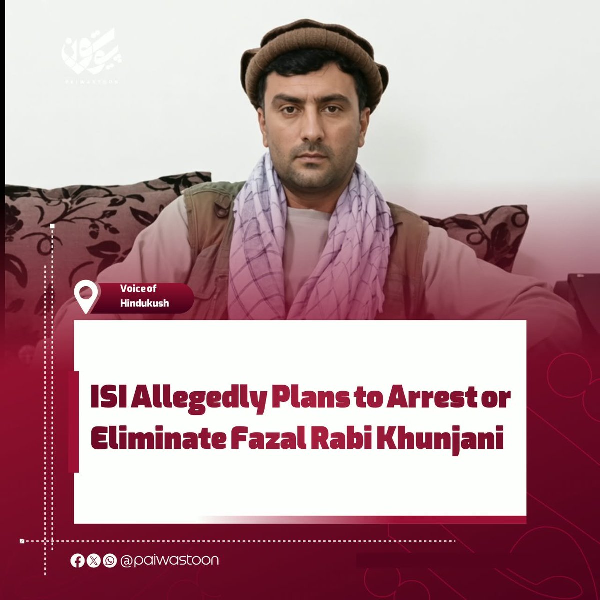 PaiwastoonEN's tweet photo. Voice of Hindukush  News Agency, citing sources within the Afghanistan Freedom Front, has claimed that following the group’s recent failure in Nuristan, Pakistan’s Inter-Services Intelligence (ISI) is planning, in coordination with Freedom Front leader Yasin Zia, to arrest or eliminate Fazal Rabi Khunjani.
According to the outlet, Yasin Zia and Safiullah Mohammadi, his wife’s brother and one of the officials responsible for Freedom Front members in Chitral, have blamed Khunjani for the failure of the group’s latest operation and have lost trust in him.
Voice of Hindukush, citing its sources, said they accused Khunjani of handing over members under his command to Afghan government security forces as part of a secret agreement with those forces.
The outlet also claimed that following the Freedom Front’s recent setbacks, disagreements, mistrust, and clashes have increased among members of the group and other opposition groups and figures.
Voice of Hindukush further reported that some members of these groups, after learning what they described as the “facts,” want to surrender to the Afghan government and leave opposition groups and Pakistani intelligence facilities and camps in Pakistan.
#paiwastoon