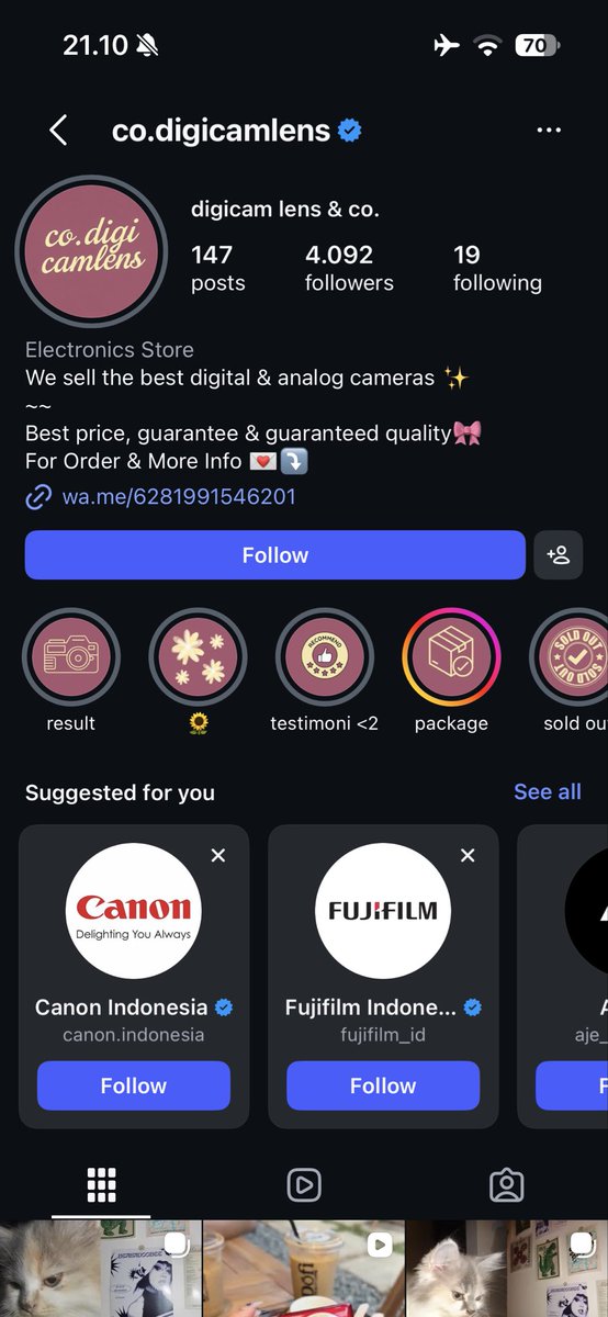 nuguoppso's tweet photo. SCAMMER DIGICAM

instagram : @.co.digicamlens
wa : 081991546201
trf ke qris dana (toko preloved)

#penipu #scammer https://t.co/Ovx0Ce6mqb