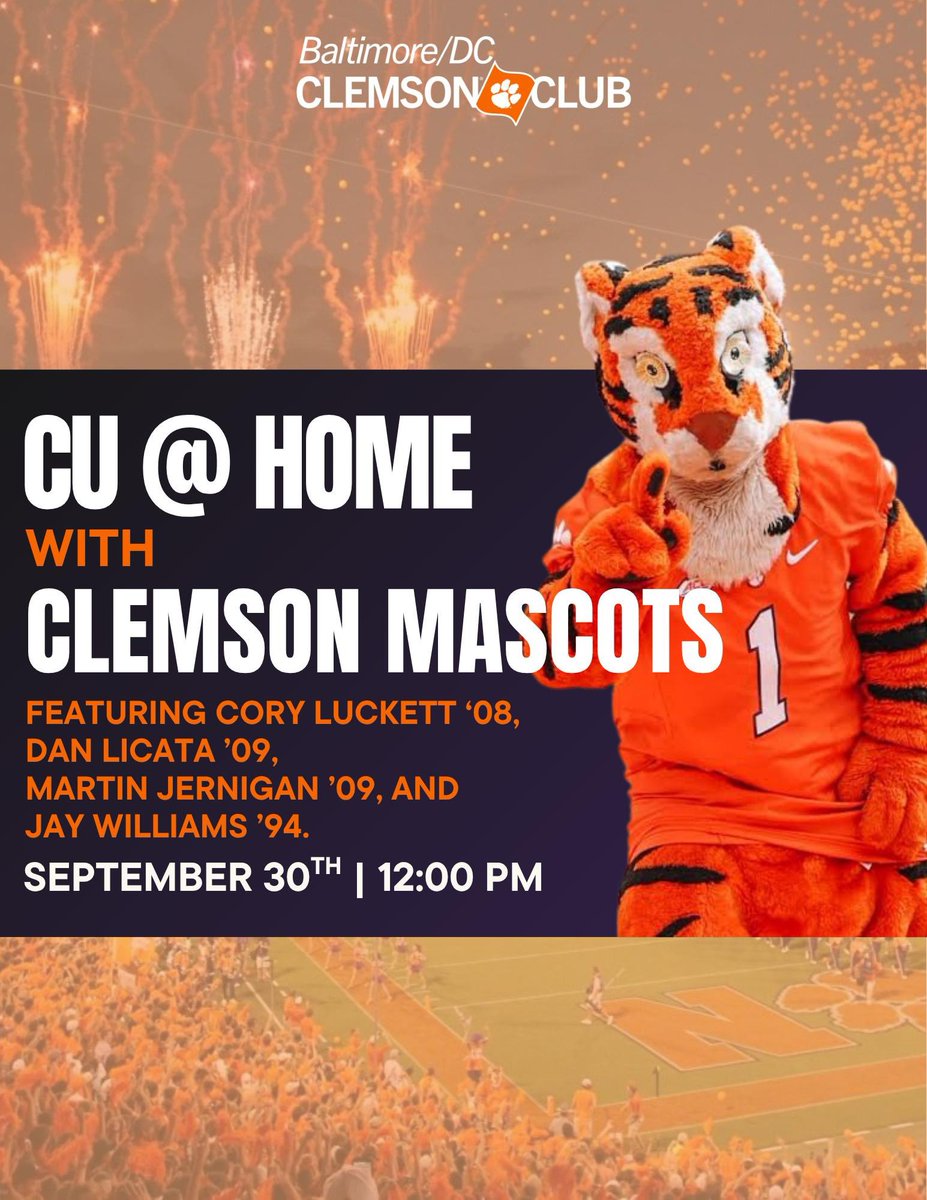 DMVClemsonClub tweet picture