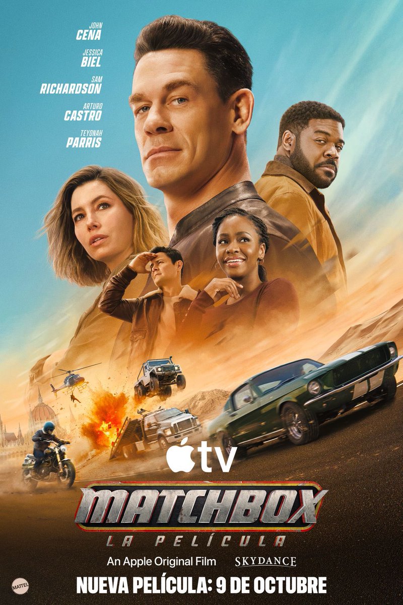 StiviDeTivi's tweet photo. ¿Quieren conocer a John Cenna y Jessica Biel? Tengo pases para la premier de MATCHBOX (mañana 7 pm toreo).

1- dar RT. 
2- ¿Por qué se llama el carrito de juguete “Matchbox”?  @AppleTV https://t.co/IIyqhMbKhb