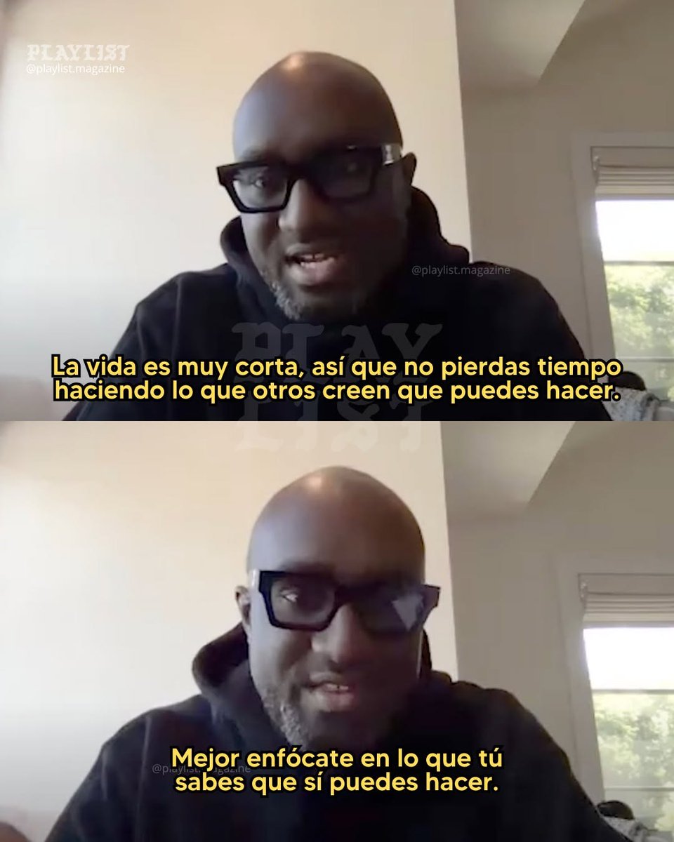 PLAYLIST_MAG's tweet photo. Hoy habría cumplido 46 años el gran Virgil Abloh. 
🕊️ https://t.co/bnm3c8JEwm