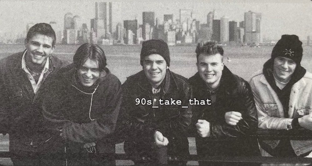 90s_take_that's tweet photo. #perfectmatch 🥰❤️

This is our idea of a very nice challenge @ allthoseprettythinqs 😜🤩

#takethat #90s #90snostalgia #lookatus #flashback #thatters #takethatfandom @takethat @GaryBarlow @OfficialMarkO #HowardDonald @robbiewilliams #JasonOrange #takethatlegends https://t.co/PNgfJPVjwm